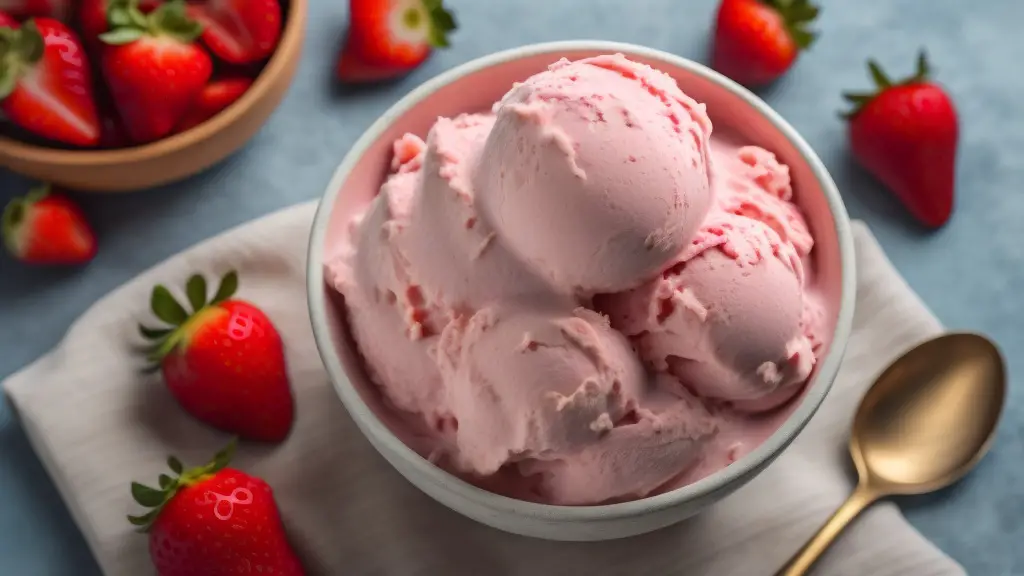 Strawberry Coconut Vegan Ice Cream