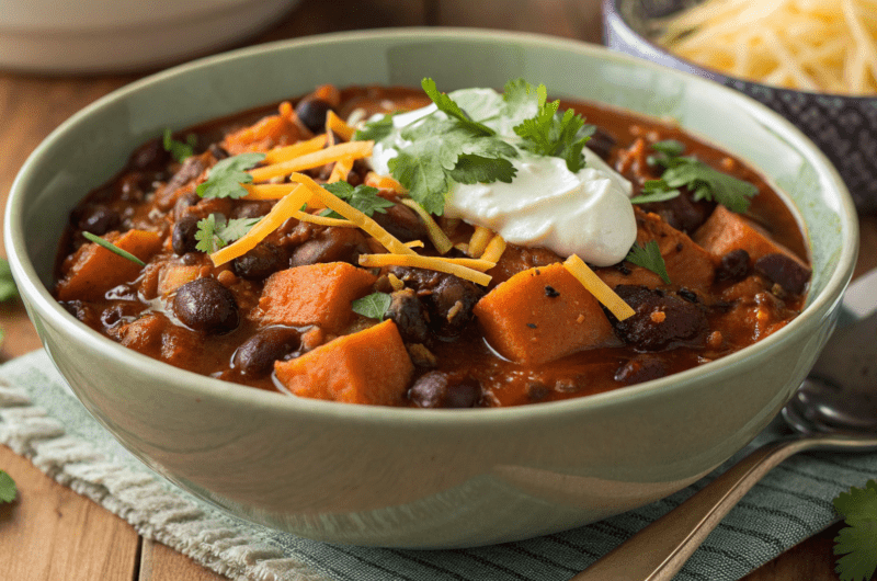 Black Bean and Sweet Potato Chili