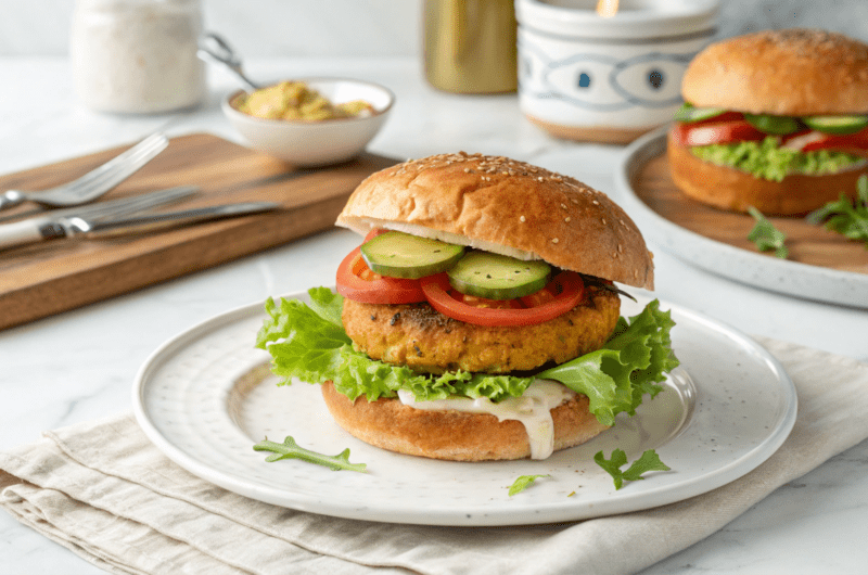 Chickpea Patty Burgers