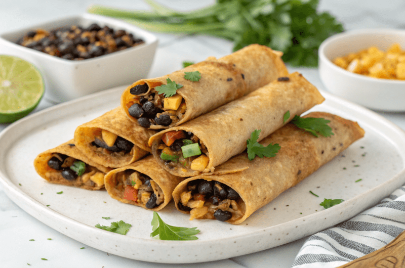 Crispy Vegan Taquitos