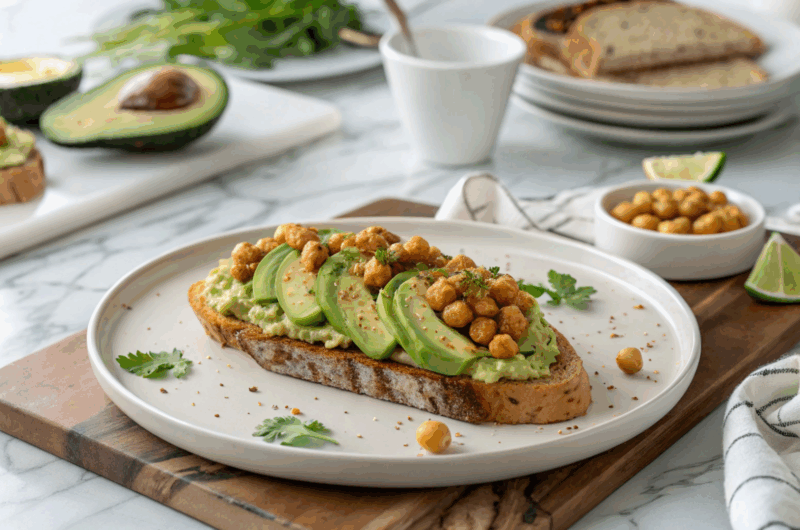 Avocado & Chickpea Toast