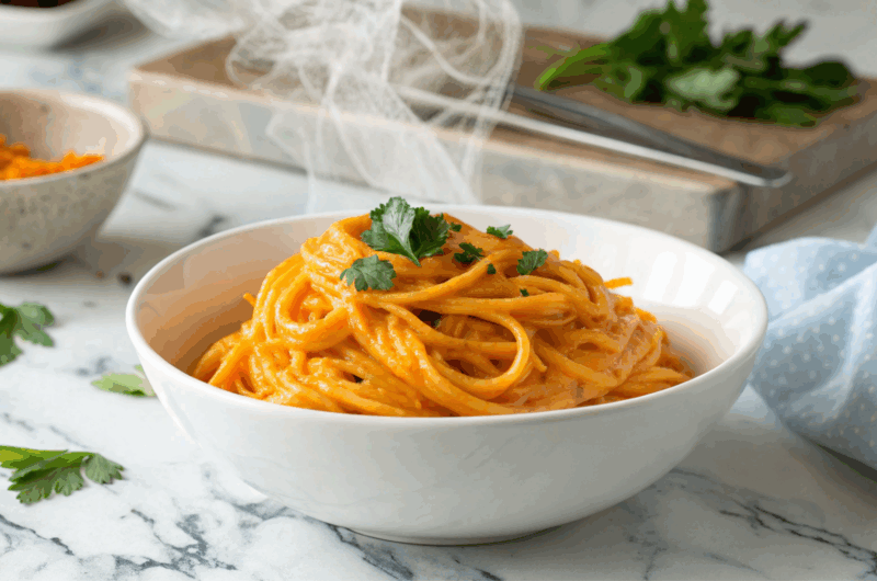 Vegan Butternut Squash Sauce Pasta