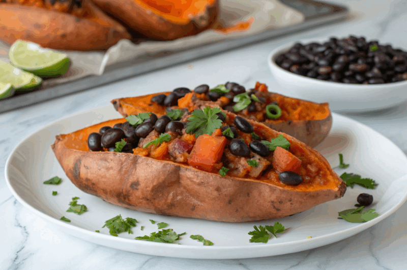 Mexican Stuffed Sweet Potatoes