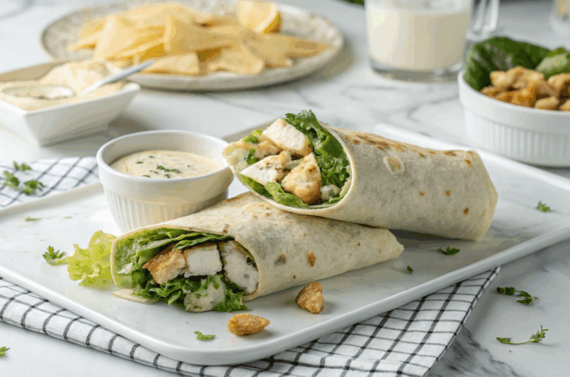 Chicken Caesar Salad Wrap