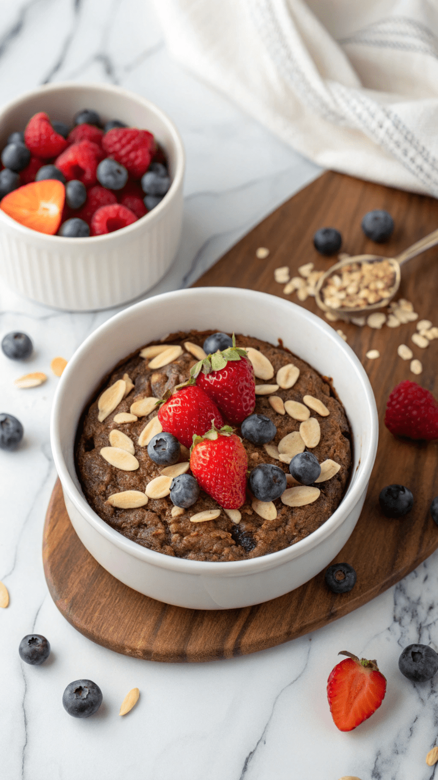 Vegan Brownie Baked Oatmeal