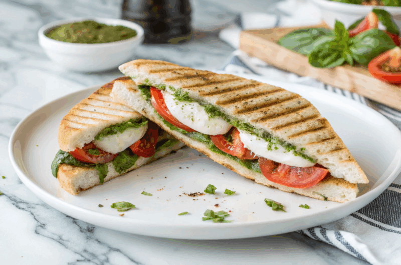 Caprese Panini with Pesto