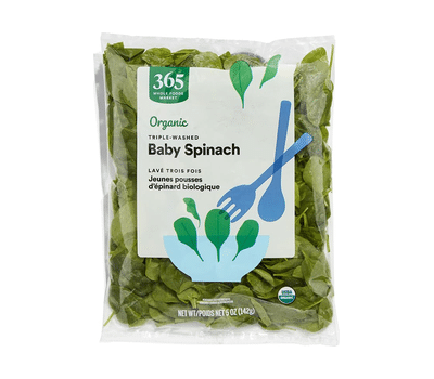 365 by Whole Foods Market Organic Baby Spinach, 5 oz